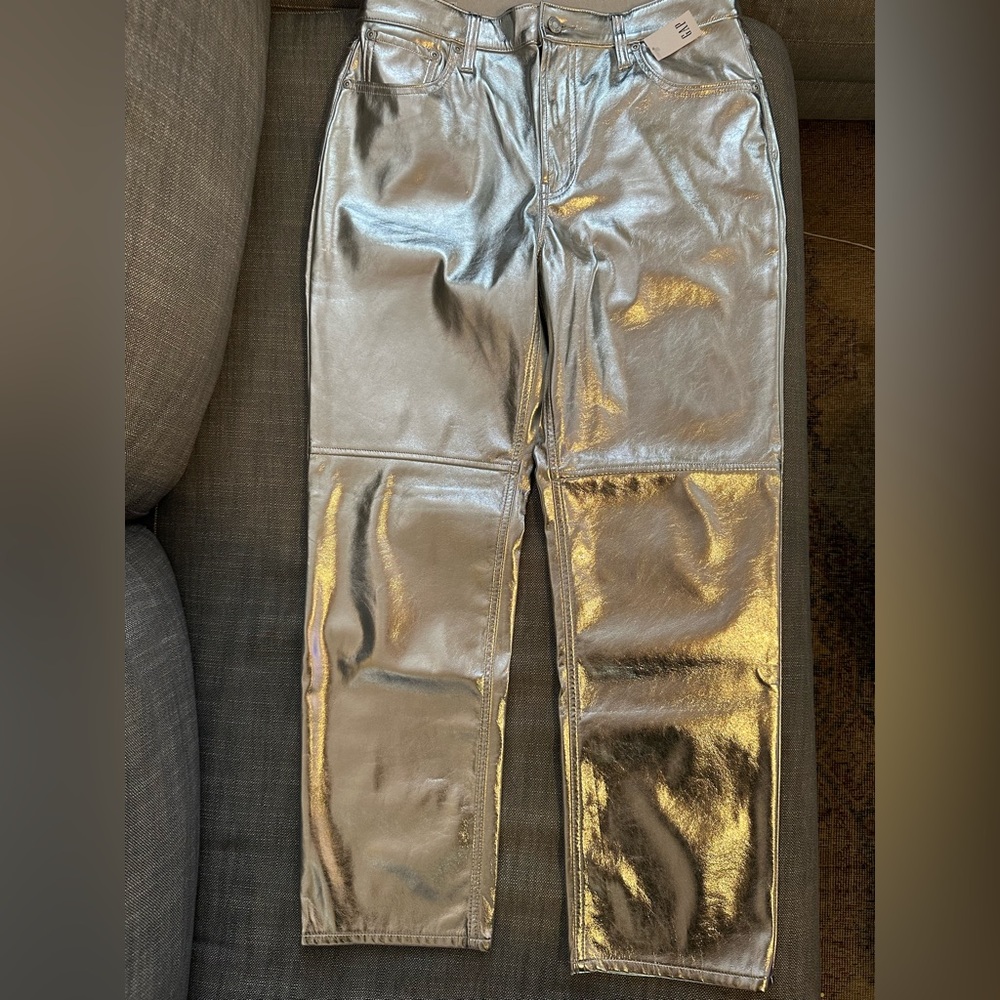 Shiny Silver Pants
